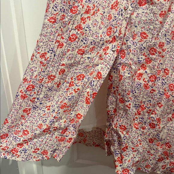 Minimum Pink Floral Maxi Dress with Tie Waist - Picture 5 of 7